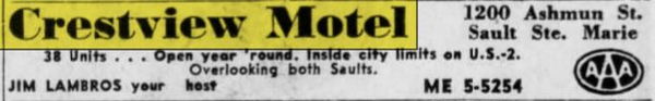 Budget Host Crestview Inn (Crestview Motel, Thrifty Inn$) - Sept 1961 Ad